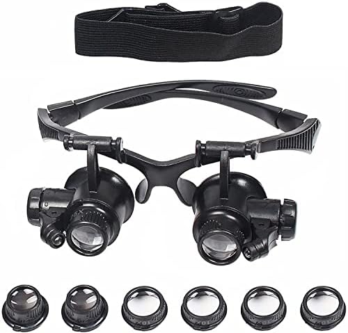 KASTWAVE Glasses Magnifier, Headband Magnifying Glasses with LED - Main Image