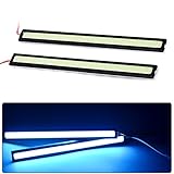 YITAMOTOR 2x Ice Blue COB LED Lights Super Bright Car DRL Fog Driving Lamp Waterproof Ice Blue 12V