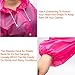 PAXCOO 3 Pcs Portable Raincoat Rain Poncho with Hood and Sleeves in