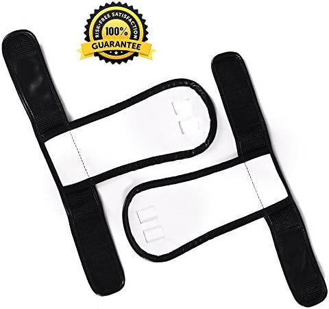 Clearance Sale! Natural Leather Hand Grips with Wrist Band –Ideal as Fitness, Cross Fit &Gymnastic Palm Grips – Firm Grip, Effective Protection – Women & Men – 2 pcs