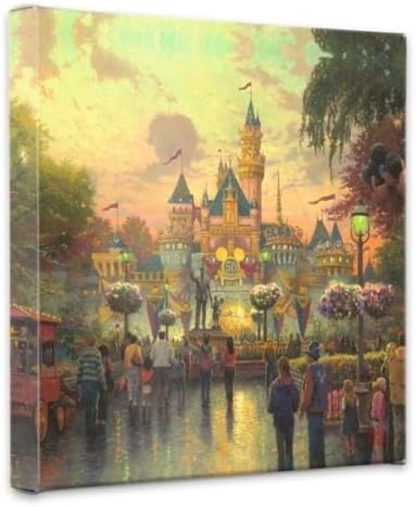 Thomas Kinkade Disneyland 50th Anniv Gallery Wrap Canvas