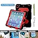 Aceguarder Apple Ipad Mini 1&2&3 Case Waterproof Rainproof Shockproof Kids Proof Case for Ipad Mini 2 Mini 1&2(gifts Outdoor Carabiner + Whistle + Handwritten Touch Pen) (BLACK-RED)