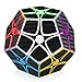 D-FantiX 2x2 Megaminx Cube Carbon Fiber Megaminx Speed Cube Dodecahedron Puzzle Toy