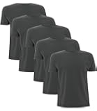 Charles Wilson 5 Pack Plain Crew Neck T-Shirt: Amazon.co.uk: Clothing