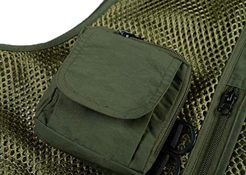 Männer Nner Im Fr Hjahr und Herbst Mesh Multitasche Weste Kleidung Anglerweste Fotografie Jacke Camping Zurück… – Bild 6