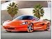 Simply Calendar Exotic Cars 2018 Wall Calendar- 18 x 10.5 (Open)