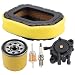 Harbot 32 083 03-S 32 883 03-S1 Air Filter + 52 050 02-S Oil Filter + 24 393 16-S Fuel Pump Tune Up Kit for Kohler SV710 SV715 SV720 SV730 SV735 SV740 Cub Cadet KH-32-883-03-S1 LT1045 LTX1046 Mower primary