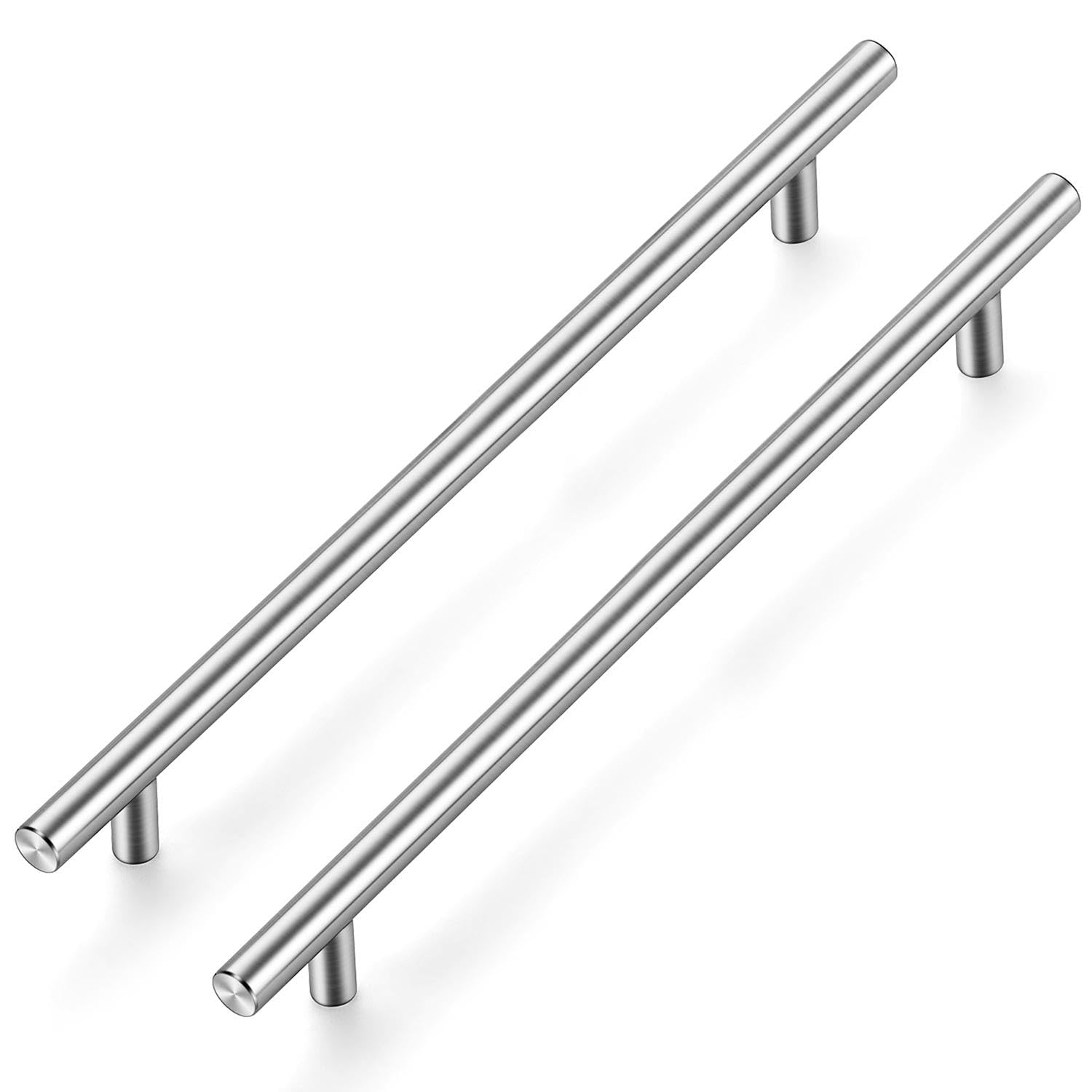 Ravinte 20 Pack Kitchen Cupboard Handles - Brushed Nickel Wardrobe Handle 224mm Hole Center T Bar - Bathroom Furniture Drawer Pulls