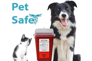 OAKRIDGE PRODUCTS Diabetic Pet Syringe Disposal Container | 1 Quart Size (3 Pack) Design by Vets for Home Safety
