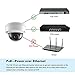 2MP POE Security IP Camera, Outdoor Dome Fixed Super Day/Night Vision ,ONVIF (2.8mm lens)