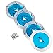 4Pcs RC Car 1/10 Aluminum Alloy Brake Disc Wheel Rims Hex 12mm for RC On-Road Buggy Monster Racing Model Car Parts (Blue)