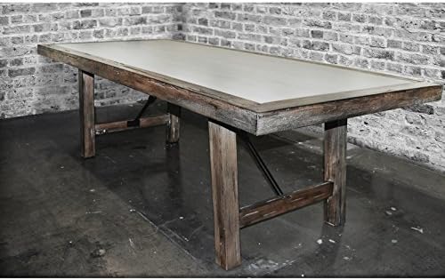 SOLIS 655043942413 Aperto Solid Wood Concrete Conference Dining Table