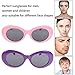 Xgood 18 Colors Oval Goggles Retro Thick Frame Round Sunglasses Goggles Punk Oval Round Mod Sunglasses for Women,Men,Teenagers
