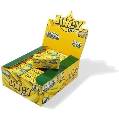 Juicy Jay Rolling Paper Rolls Bannana Box of Box of 24