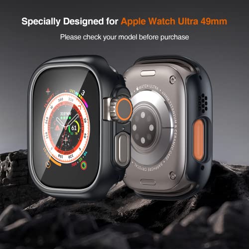 [3+1] LK 3 Pack for Apple Watch Ultra Screen Protector 49mm & Hard PC