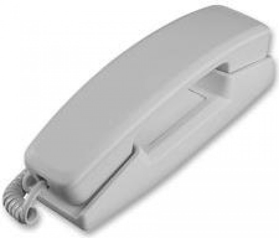 Interquartz Slimline Hotline/Answer Only Emergency Telephone Corded | Grey