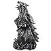 Mythical Fire Breathing Dragon Incense Holder & Burner Combo Statue for Sticks or Cones with Decorative Display Stand of Flames As Gothic Home Decor Aromatherapy Sculptures and Medieval Fantasy Gifts