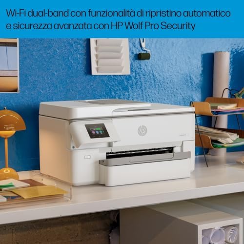OfficeJet Pro 9720e 53N95B, Stampante Multifunzione per Grandi Formati, a Colori, Fronte e Retro Automatico, 22 ppm, Wi-Fi, Smart, 3 Mesi di Inchiostro Instant Ink Inclusi, Grigia