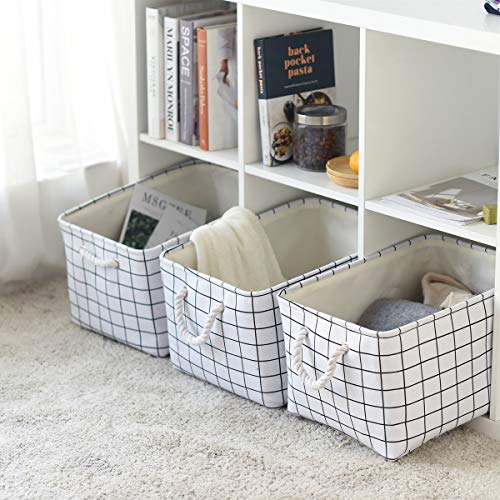Sacyic Large Storage Baskets for Organizing [3Pack] Fabric Baskets for