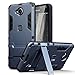 Lumia 650 Case - Terrapin Microsoft Lumia 650 Cover - Full Body Shock Resistant Armor Case - High-Tech Look - Dual Layer - Kickstand - Dark Blue