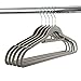 Finnhomy Heavy Duty 50 Pack Clothes Hangers with 10 Multiple Use Finger Clips, Durable Slim-Line Velvet Hangers Non-Slip Sturdy Clothing Hangers, Gray