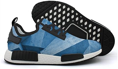 INKEWRNV 3d Abstract Background Cubes Breathable Classic Stylish Print Hiking Shoes