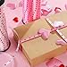 Tatuo 3 Rolls Valentine Ribbons Heart Curling Ribbon for Decoration and Gift Wrapping, 100 Yards of Each Roll (Red, White and Pink Heart)