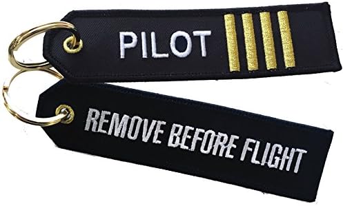 ACI Collectables Pilot Stripes RBF Embroidered Keyring