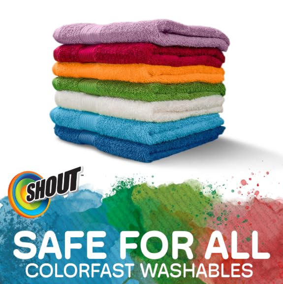 SHOUT COLOR CATCHER SHEETS FOR LAUNDRY, ALLOW MIXED WASHES, PREVENT COLOR RUNS AND MAINTAIN ORIGINAL CLOTHING, 24 COUNT (PACK OF 1)