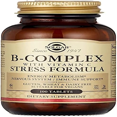 Solgar B-Complex With Vitamin C Stress Formula, 100 Tablets price in ...