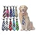 yagopet 10pcs/Pack Big Ties Plaid Patterns Large Dog Ties Dog Large Neckties 22inches Bow Ties Cat Dog Ties for Holiday Festival Dog Collar Dog Grooming Accessories