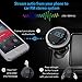 Wireless in Car Bluetooth FM Transmitter with Smart Car Locator, Handsfree Call, Car MP3 Player with Dual USB Charger Radio Adapter - Silver