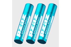 Pzaz Breath Spray for Bad Breath with Caffeine, Vitamin B12, Electrolytes - Sugar-Free, Alcohol Free, Oral Care Mouth Spray - Wintermint Flavored (3 Pack)