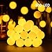 Vmanoo Globe Battery Operated Timer String Lights 100 LED Ball Fairy Christmas Lighting Decor For Outdoor, Indoor, Garden, Patio, Bedroom Wedding Decorations (Warm White)