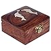 ITOS365 Handmade Wooden Small Jewelry Box Ring Storage Case for Women Dolphin Charm Décor Gifts