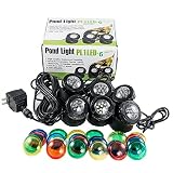 Jebao PL1LED-6 Submersible Pond LED Light with Colored Lenses