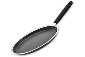 swiflon 10 Inch Nonstick Crepe Pan – Aluminum Pancake Skillet for Omelets, Induction Safe, PFOA-Free, Warp-Resistant