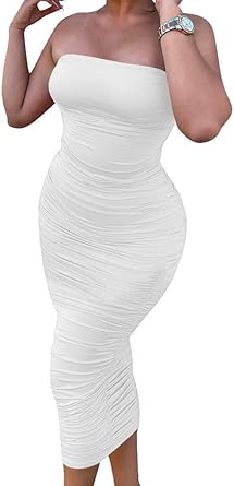 bodycon tube top dress