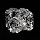 Fotodiox Crystal DSLR Camera Display Model, 2/3 of Real Life Size Replica (Nikon D90 with Standard Lens), Paperweight, Book Shelf, Bookends