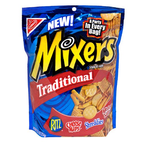 Nabisco mixers snack Mix - traditional enriched flour [Wheat flour, niacin, reduced iron, thiamine mononitrate (vitamin b1), ri (044000000370)