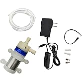 BRINGSMART Mini 12V Food Grade Water Pump 19GPH Low Noise Diaphragm Pump Self Priming Function Food Grade Pipe Fresh Water Tr