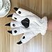 Unisex Bear Plush Paw Claw Gloves Soft Winter Mittens White