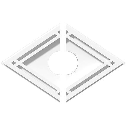 Amazon Com Ekena Millwork Cmp10x6dd2 02000 Ceiling Medallion 10