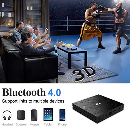 Android-TV-Box-T9-Android-90-TV-BOX-4GB-RAM32GB-ROM-RK3318-Quad-Core-Media-Box-Soporte-24GHz50GHz-WiFi-64-bits-H265-Bluetooth-40-DLNA-UHD-4K-Mini-TV-Box