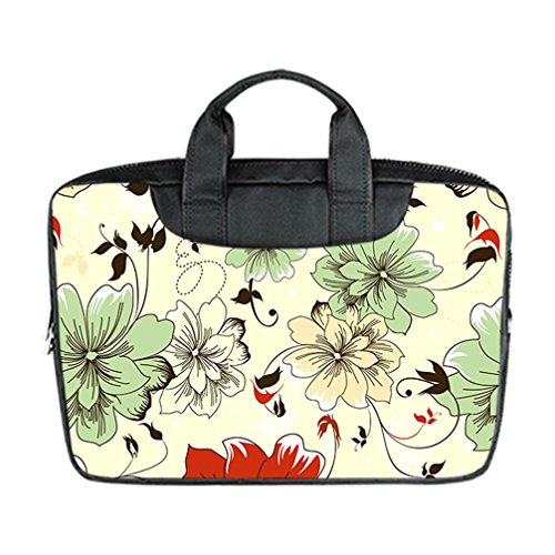 JIUDUIDODO Custom Pretty Hawaiian Pattern Nylon Waterproof Bag Computer Bag Handbag for Laptop 13" (Twin sides)