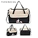 SoHo diaper bag Black Elephant 10 pcs nappy tote travel bag for baby mom dad unisex durable multifuncation large capacity includes changing pad stroller straps mesh bag insulated bottle case Black