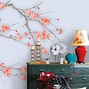 Wall Murals for Bedroom Chinese Style Removable Wallpaper Peel and Stick Wall Stickers - 66x96 inches