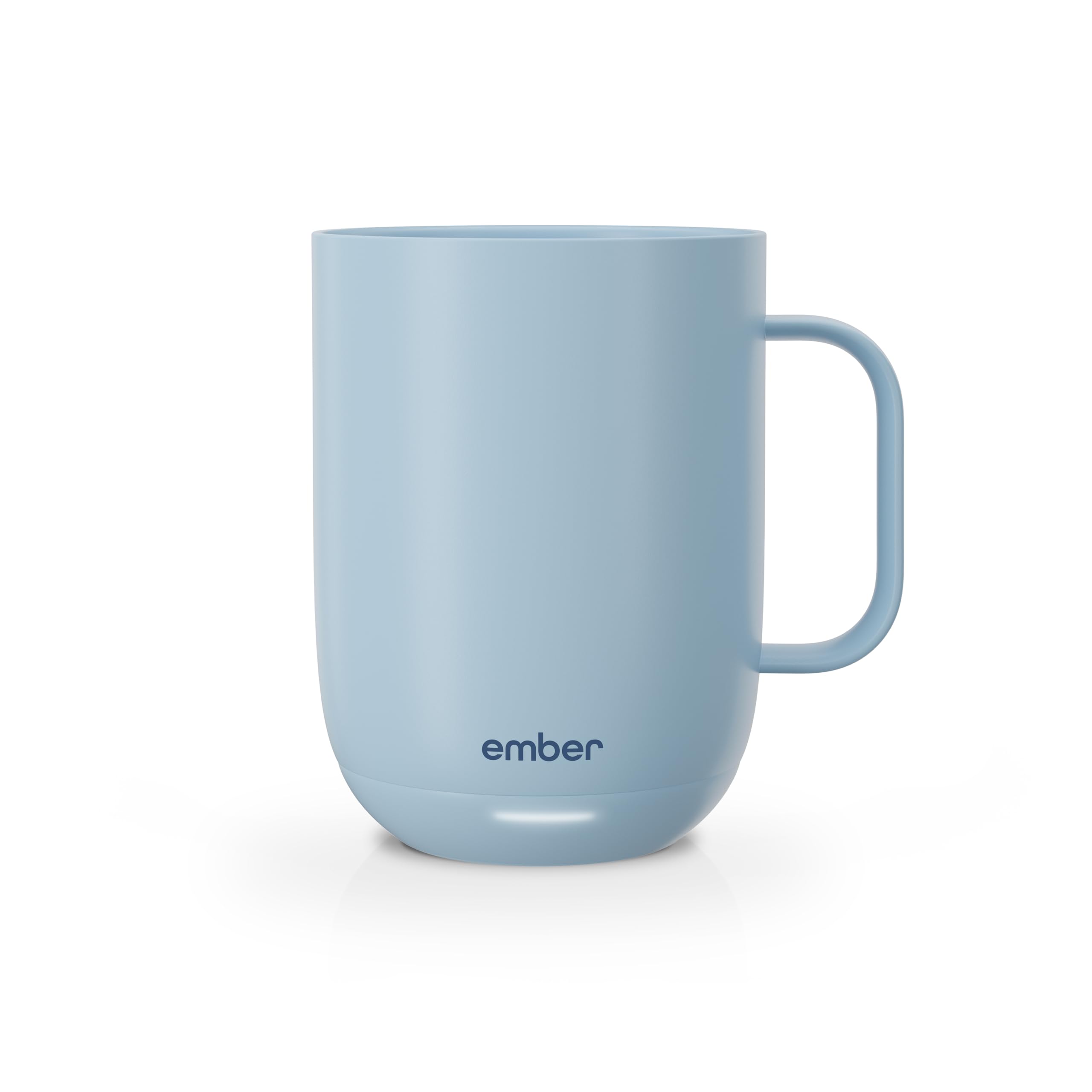 Photo 1 of ***(PARTS ONLY/ NON FUNCTIONAL)***Ember Temperature Control 14oz Smart Mug 2, App-Controlled and Rechargeable Heated Coffee Cup Warmer with Intelligent LED Display, Powder Blue (DIRTY)