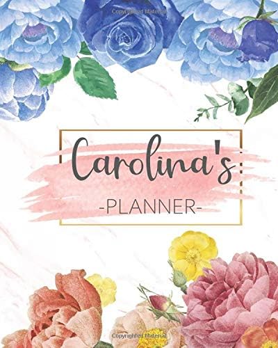 Carolina's Planner: Monthly Planner 3 Years January - December 2020-2022 | Monthly View | Calendar Views Floral Cover - Sunday start