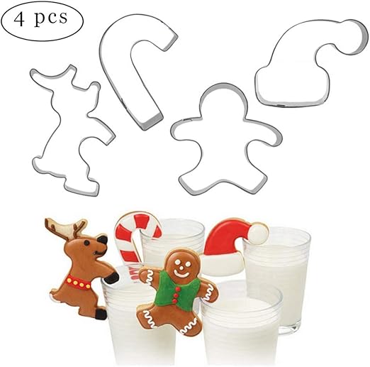 Amazon Com 4pcs Hanging Cup Cookie Cutter Christmas Mug Decor